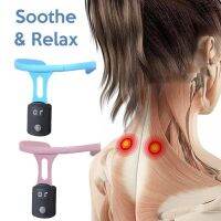 ZZOOI 1pcs Body Shaping Neck Instrument Electric Vibrator Ultrasonic Lymphatic Soothing Posture Correction Body Neck Cervical Massager