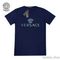 Versace เสื้อยืดคอกลม โลโก้ 3D Versace ใส่ได้ทั้งชายและหญิง ผ้านิ่มใส่สบายรับประกันความพึงพอใจ