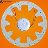 LEZandrae หลอดไฟ10.82in 24W 96 LED 5730 SMD มี3สี (วอร์มไวท์ + ขาว + ขาว),บอร์ด PCB อลูมิเนียมไฟติดเพดาน LED