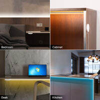 เซ็นเซอร์สแกนมือและสวิตช์หรี่ไฟแบบสัมผัส LED Strip Neon Lamp Waterproof Light Tape Bedroom Kitchen Cabinet Backlight Lighting