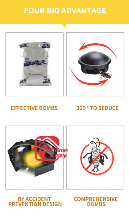 fc-4-เหยื่อกำจักแมลงสาบ-นำเข้าจากญี่ปุ่น-ใช้ในครัวเรือน-ห้องครัว-และตามที่ต่างๆๆ-กับดักแมลงสาบปลอดสารพิษ