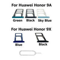 ใหม่สำหรับ Huawei Honor 9A 9X ถาดใส่ซิมการ์ดช่องเสียบอะแดปเตอร์ Connector อะไหล่-SOPO STORE