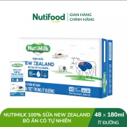 HSD T5-2022 Thùng 100% sữa New Zealand bò ăn cỏ tự nhiên ít đường 48 hộp x
