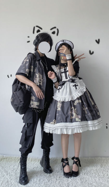 อิฮิเมะ-lolita-การออกแบบดั้งเดิมของแท้-angel-sonata-halloween-couple-lolita-lo-กระโปรงเจ้าหญิง-jsk