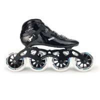 JK Cityrun Professional Speed Inline Roller Skates Carbon Fiber Boots MPC wheels Racing Speed Skating Shoes  SH66 Training Equipment