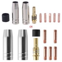 9ชิ้น/เซ็ต15Ak Mig/Mag หัวเชื่อม Contact 0.8X25Mm M6ขั้วต่อแก๊สชุดที่ยึด