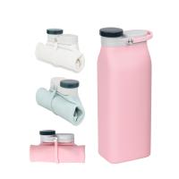 ♚❀๑ 600ml Curl Folding Silicone Milk Bottle Department Creative Gift Portable Sports Cup Kettle