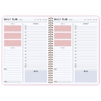 Daily Planner Notebooks Agenda Stationery Appointment Planner with To-Do List , Meals, Hourly ,Top Priorities ,Notes
