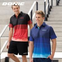 Donic Table Tennis Clothing Sport Jersey Men Women Sportswear Short Sleeved Table Tennis Clothes 83205