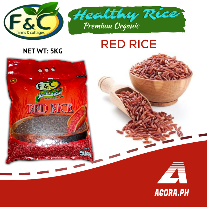 F&C healthy rice, Premium organic Red rice 5kg Lazada PH