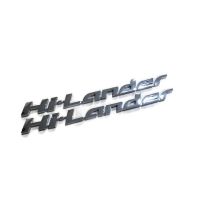 NP โลโก้ LOGO Hilander Hi-Lander อีซูซุ ดีแม็ก 12-19 + D-MAX ตัวหนังสือสีเงิน ข้างประตู 2 ตัว โลโก้ยี่ห้อรถยนต์ โลโก้แต่งรถยนต์ ป้ายสติ๊กเกอร์รถยนต์