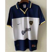 เสื้อกีฬาแขนสั้น ลายทีมชาติฟุตบอล Boca youth away jersey 2000 S-XXL ชุดเหย้า AAA แบบแห้งเร็ว