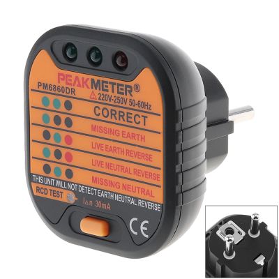 Socket Tester Voltage 220V 250V Electrical Detector RCD Test Plug with Indicator