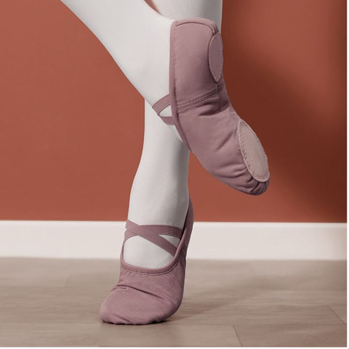 ยิมนาสติกบัลเลต์ครูสอนโยคะส้นเตี้ย2021ผ้าใบมืออาชีพ-รองเท้าเต้นรำของเด็กบัลเลต์39-s-สำหรับเด็กผู้หญิงผู้หญิง