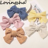 LOVINGSHA Girl Cute Butterfly Bow Barrettes Hair Ties Hair Clips For Women Bowknot Hair Accessories For Ladies FC192