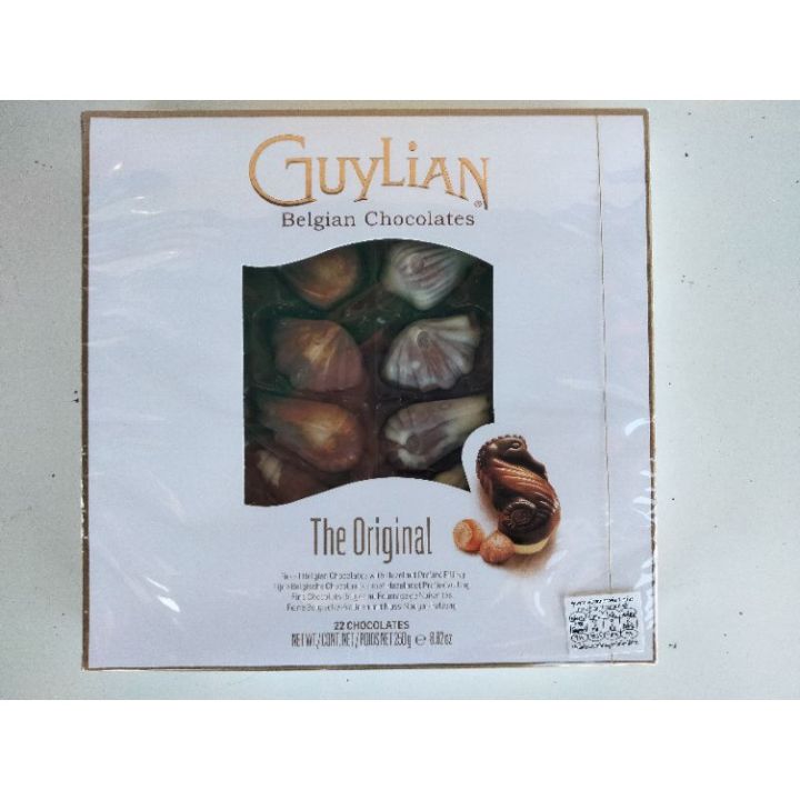 new-arrival-guylian-sea-shell-shapes-chocolate-ช็อคโกแลต-รูปหอยชนิดต่างๆ-250-กรัม-ราคาโดน