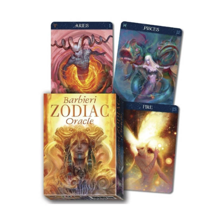 2020-ใหม่-oracle-deck-divination-barbieri-zodiac-oracle-cards