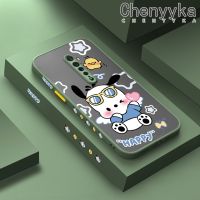 เคส Chenyyyka สำหรับ OPPO Reno 2 Reno 2F Reno Reno2 2Z F Reno2 Z เคส Pochacco บางมีน้ำค้างแข็งโปร่งใสแข็งขอบสี่เหลี่ยมกันกระแทกลวดลายปลอกซิลิโคนคลุมทั้งหมดเคสนิ่มสำหรับป้องกัน