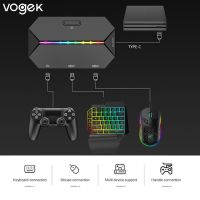 [Enjoy the small store] Vogek Switch Wired Gamepad Adapter G6L เกมคีย์บอร์ดเมาส์ Converter สำหรับ Xbox One PS4เกมคอนโซล N Switch อุปกรณ์เสริม