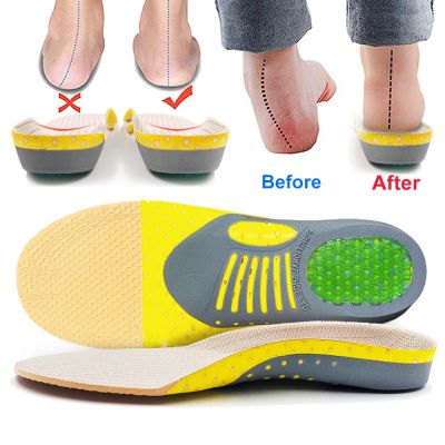 Orthopedic Insoles Orthotics Flat Foot Health Sole Pad For Shoes Insert Arch Support Pad For Plantar fasciitis Feet Care Insoles Shoes Accessories