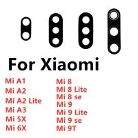 สำหรับกระจกกล้องถ่ายรูป Xiaomi 8 9 SE Lite 9T พร้อมกาวสติ๊กเกอร์เหมาะสำหรับกล้อง Xiaomi A1 A3 A2 Lite