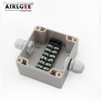 ∈✔☇ 81x83x56mm 1 Inlet 1 Outlet waterproof terminal box junction box moisture-proof wiring box cable cable box nylon connector