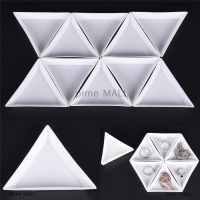 pime MALL 10pcs equilateral แผ่นสามเหลี่ยมสำหรับเครื่องประดับลูกปัดเก็บพลาสติกสิ่งแวดล้อม