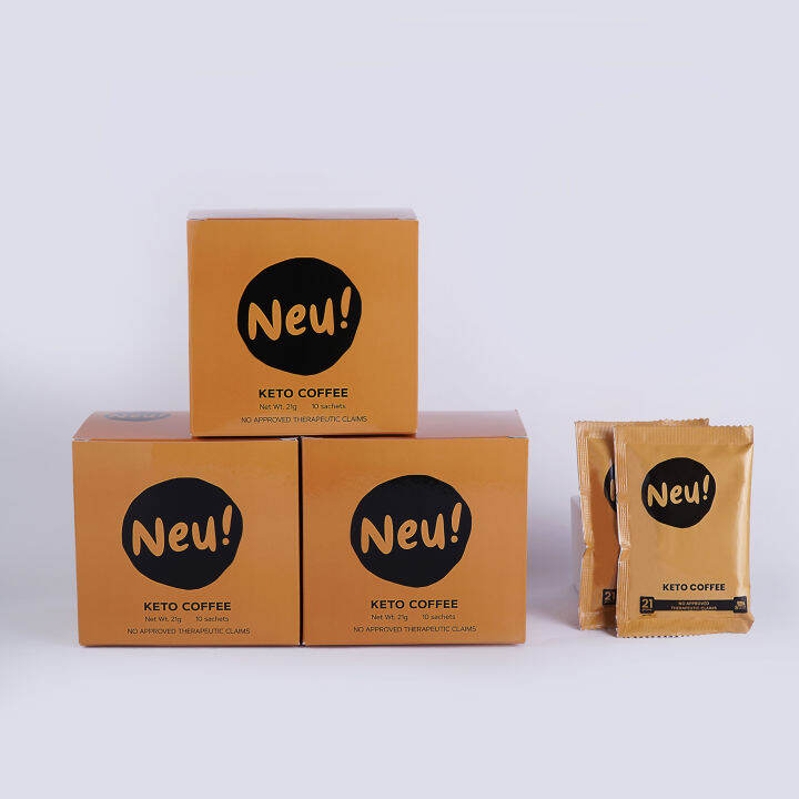 BUY1TAKE1 NEU Keto Coffee 3 Boxes (30 sachets) Get 3 Boxes FREE