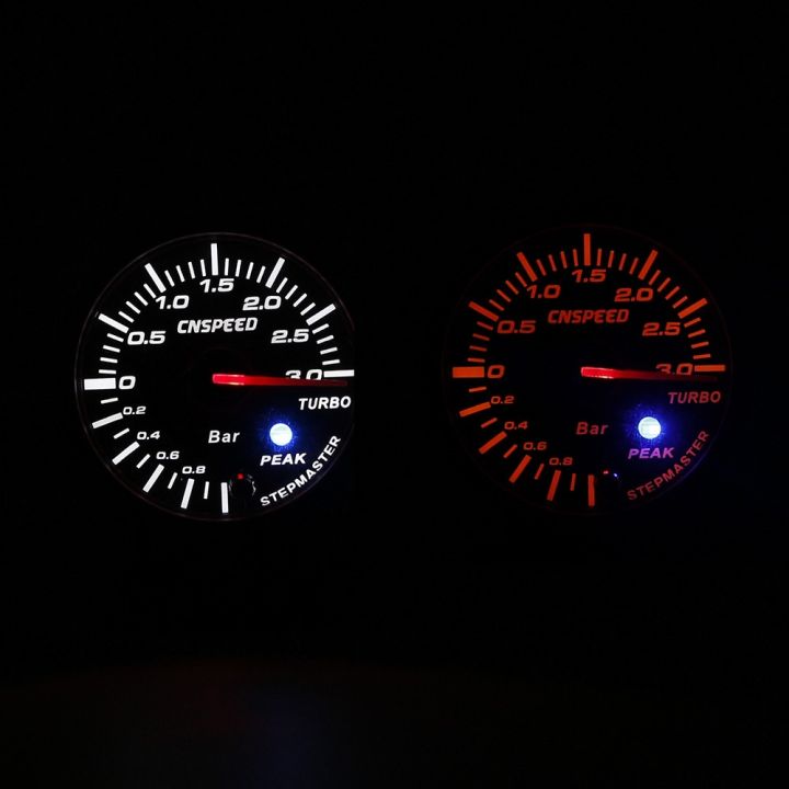 cnspeed-2-5-inch-60mm-car-turbo-boost-gauge-2bar-3bar-psi-white-and-amber-dual-led-display-with-peak-warning-yc101410