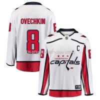 △ g40349011chao 037A Hq1 NHL เสื้อกีฬาแขนยาว ลายทีม Washington Capitals Away Jersey Ovechkin Hockey พลัสไซซ์ QH1