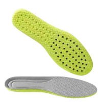 【CW】1Pair Soft Breathable Sport Cushioning Inserts Wormwood Deodorant Insoles For Men Women Boost Shoe Pads Mesh Can Cut Size Insole