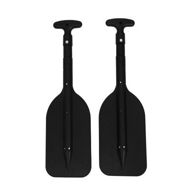 2Pcs Paddles Telescoping Plastic Boat Paddle Collapsible Oar for Kayak Jet Ski and Canoe Safety Boat Accessories