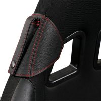 JDM Racing Bucket Seat Belt Guide Holder Protector Genuine Leather For BRIDE RECARO SPARCO OMP