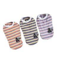 Dogs and Cats Vest Dress Striped Embroidery Design Pet Puppy T-shirt Spring/Summer Clothing Apparel 3 Color Dresses