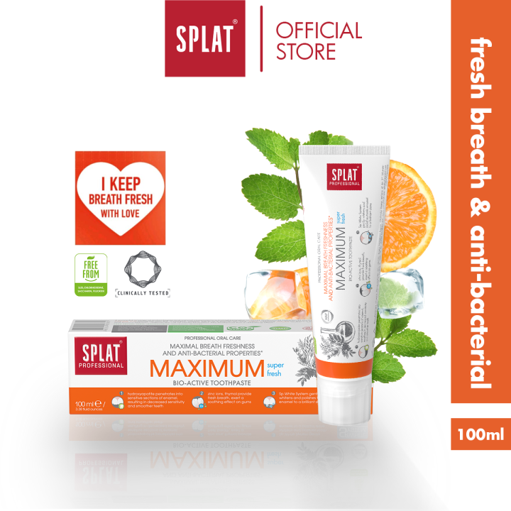 SPLAT Professional Series Maximum Toothpaste (100ML) Lazada PH