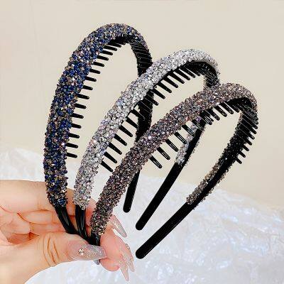 【YF】 Women Rhinestones Antislip Hairband For Sweet Hair Decorate Crystal Headband Hoop Fashion Accessories