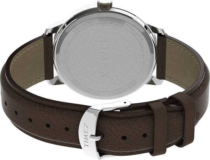 timex-mens-easy-reader-43mm-watch-brown-silver-tone-cream