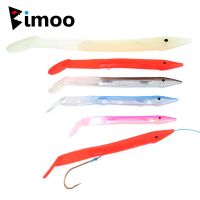 Bimoo 10pcs Soft Bait Fish Sabiki Rig Eel Style Jelly Lures Saltwater Fishing Lure Lumo White Lumo Green Red Pink Back Blue BackLures Baits