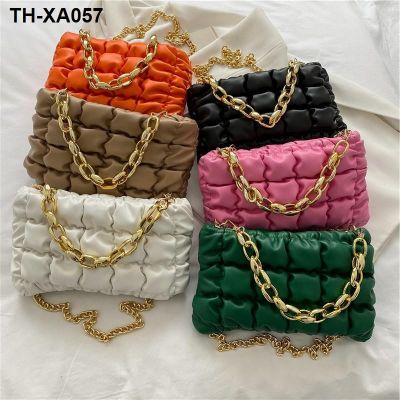☇✟♣ new female fashion inclined shoulder bag chain parcel euramerican fold mobile cloud packages wholesale