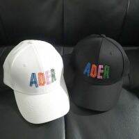 ADER หมวกเบสบอลปักลายตัวอักษรผิดพลาดทำจากผ้าฝ้ายบริสุทธิ์ Han Guochao Shade Lovers แบรนด์แฟชั่นสำหรับทั้งหญิงและชายฤดูร้อนหมวกบังแดดของแท้สไตล์ใหม่