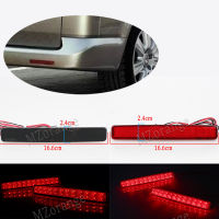 2 Pcs Car Rear Bumper Reflector Lamp For Transporter T5For Multivan 2003-2011 LED Tail Stop Brake Light (CA243) RedBlack