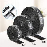 Ultra Thin Soft Nylon Cable Tie Micro Hook Buckled Bandage Loop Fastener Clip Holder Cable Ties Strap 1/3/5M Office Supplies Hot