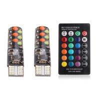 12smd หลอดไฟ Led Rgb T10 W5w Canbus สำหรับที่นั่ง Leon 1 2 3 Mk3 Fr Cordoba Ibariza Alhambra Altea Exeo