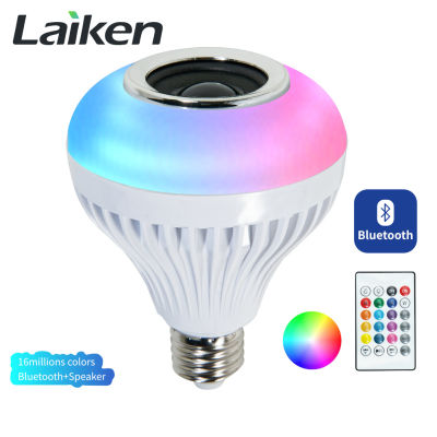 หลอดไฟ LED 6 วัตต์ E27 แสง RGB-สี RGB หรี่แสงได้หลอดไฟบลูทูธควบคุมเพลงเสียงลำโพงสำหรับบ้านบันไดทางเดินห้องครัวห้องนั่งเล่นโรงรถกลางแจ้งในการขาย lazglobal ร้อนขายแฟชั่นสามารถ COD