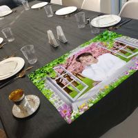 【CC】❈  Kpop LEE JOON GI Printed Tableware Cup Bottle Placemat Dinner Table Accessories