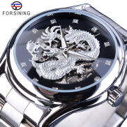 Forsining Đồng Hồ Tự Động Chính Hãng Đồng Hồ Nam Thời Trang Cơ Rồng Vàng