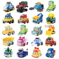 ❀┅ Cleoes ฟิกเกอร์หุ่นยนต์ Robocar Poli Robot Poli Roy Haley โลหะผสม ของเล่นสําหรับเด็ก