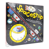 Convertible spaceship deformation adventure car book spaceship can assemble three-dimensional deformation folding toy book super large opening local blackboard Book enlightenment picture book English imported original