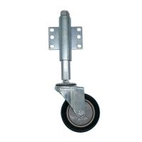 4 inch Spring Loaded Gate Casters Gate Swivel Wheel Heavy Duty Casters Capacity 120kg Rubber Gate WheelUniversal Mount Holes