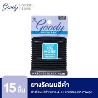 Goody ยางรัดผม Womens Ouchless Braided Elastics Black 15 ชิ้น